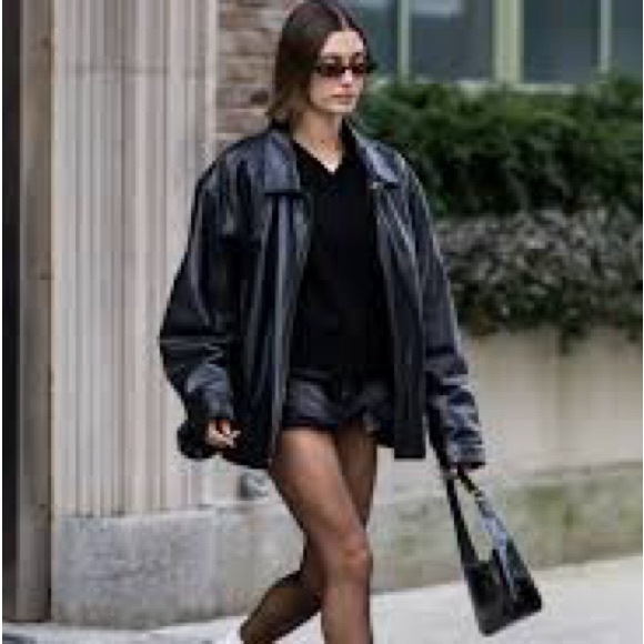 Genuine Leather Aviator Bomber Jacket - Picture 10 of 11